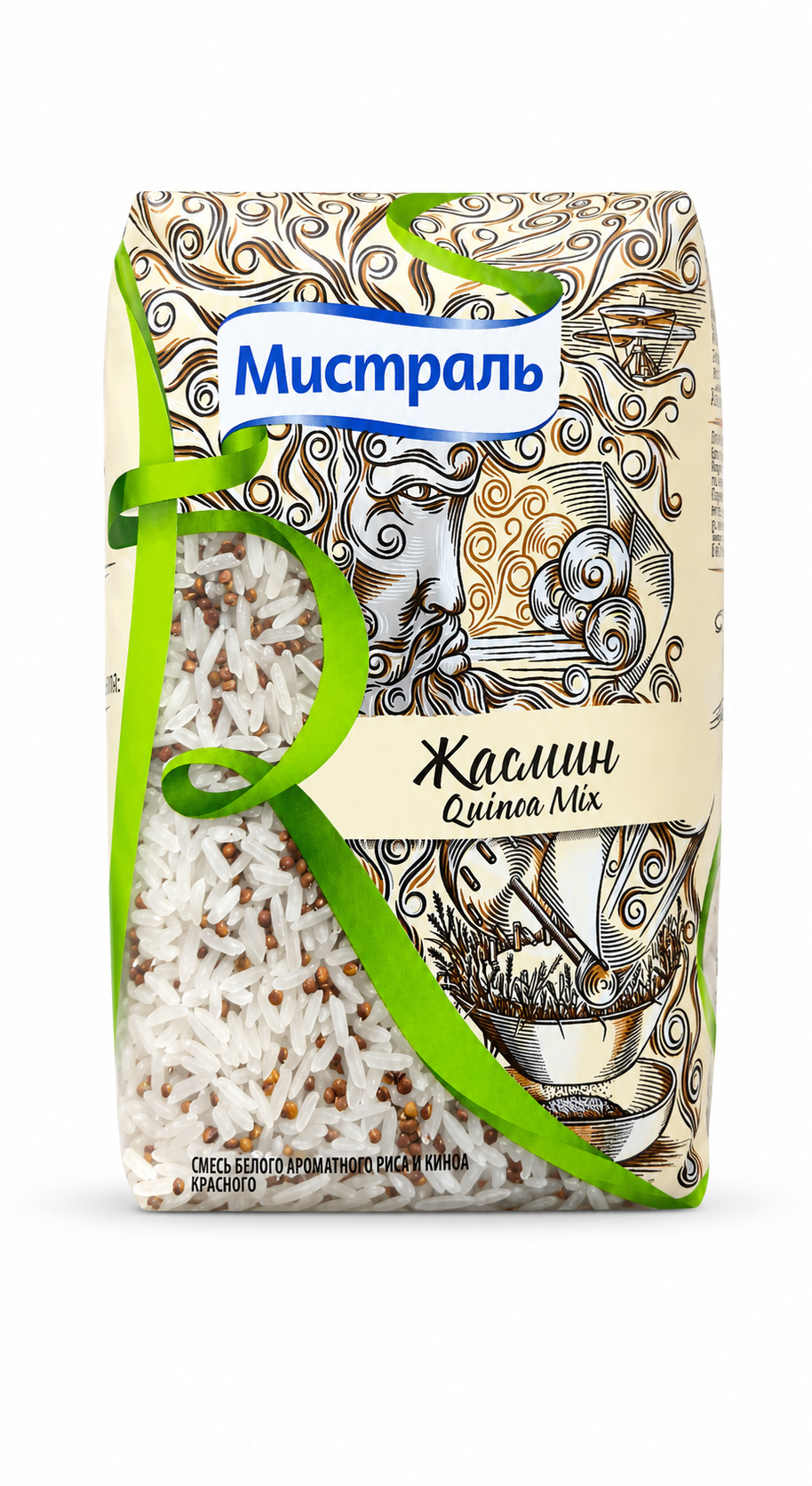 Рис Мистраль 500г жасмин/красный киноа