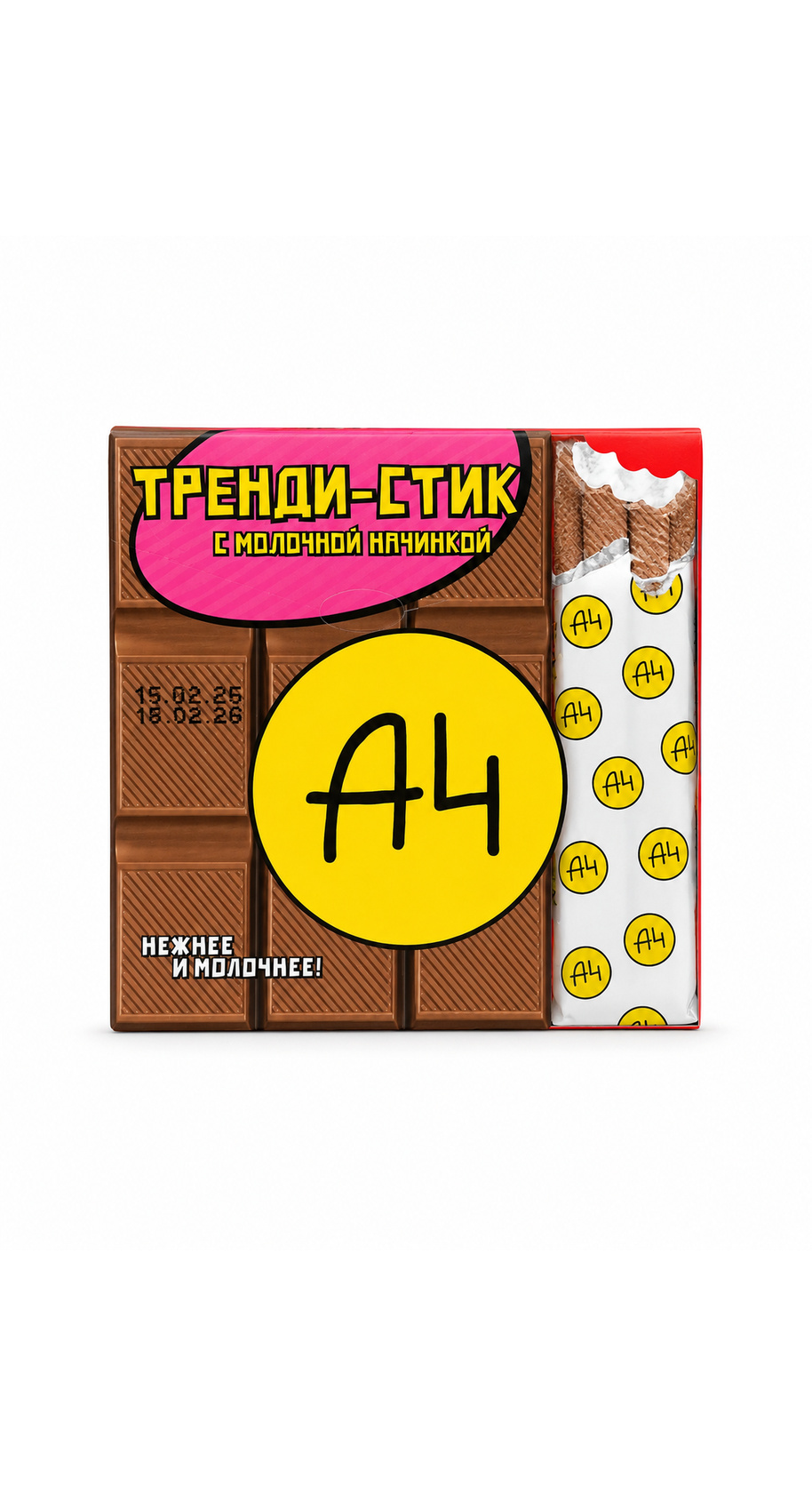 Шоколад Тренди Стик А4 53г ассорти